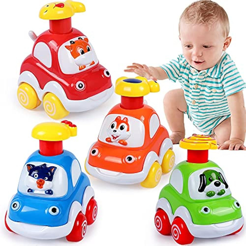 ~fino? Baby Toy Cars For 1 Year Old Boy Gifts Press And Go C