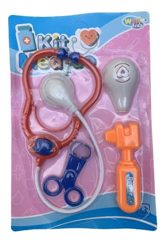 Kit Médico Infantil 4 Peças Medical Set - Brinquedo