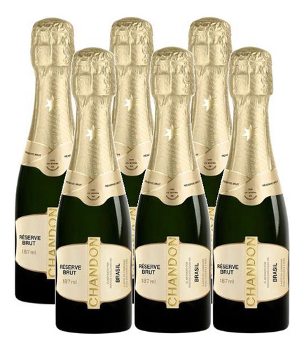 Kit 6 Espumante Baby Chandon Reserve Brut 187ml