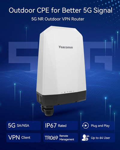 Yeacomm 5g Nr Sa/nsa Router Al Aire Libre, Módem 5g