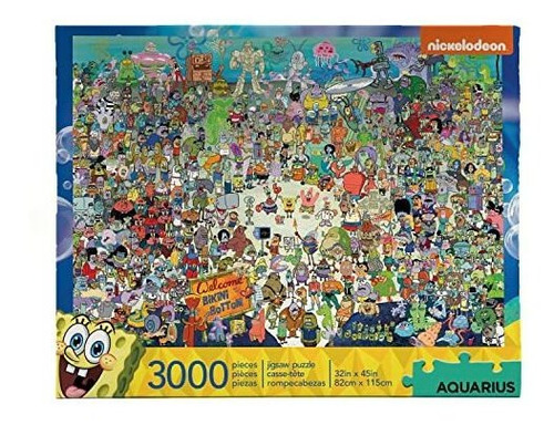 Aquarius Spongebob Squarepants Puzzle (3000 Pedazo Gfmxf