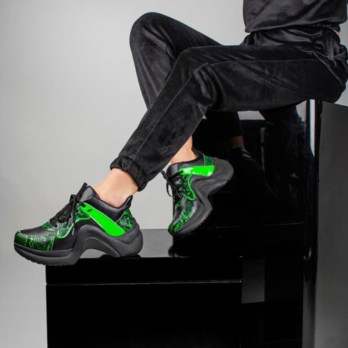 Imagen 2 de 8 de Zapatillas Zapatos De Mujer De Cuero Vacuno Cook - Ferraro
