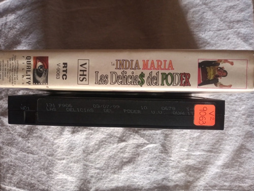 La India María Las Delicias Del Poder Película Vhs (Usado)