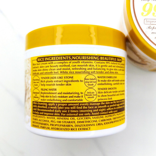 Crema Facial Reparador Hidratante Arroz Rice Wokali