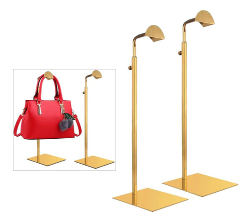 2 Pieces Adjustable Metal Handbag Rack Tabletop Handbag
