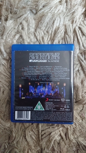 Blu Ray Scorpions - Mtv Unplugged Live In Athens Autorado
