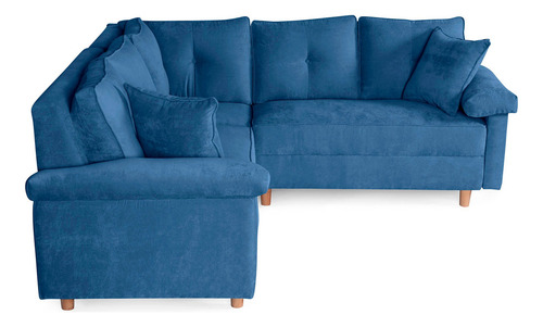 Sala Modular Elton Sofantástico Esquinera Color Azul