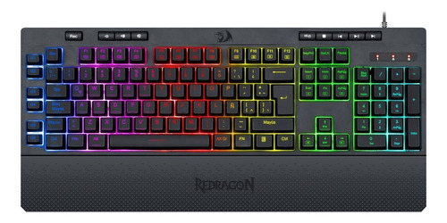 Teclado Semi Mecánico Gamer Redragon Shiva K512rgb-sp