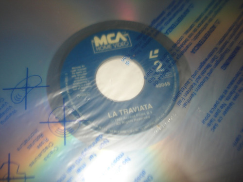 Imagen 3 de 3 de La Traviata Con Placido Domingo Laser Disc