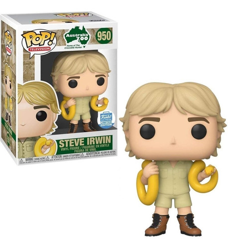 Pop! Tv: Cazador De Cocodrilos - Steve Irwin With Snake Excl