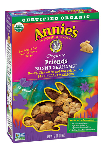 Annie's Organic Friends Bunny Grahams 7oz, Pack De 1