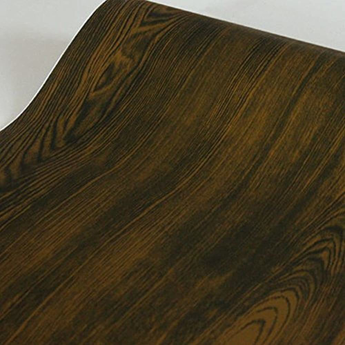 Simplelife4u Brown Dark Walnut Wood Grain Contact Paper Self