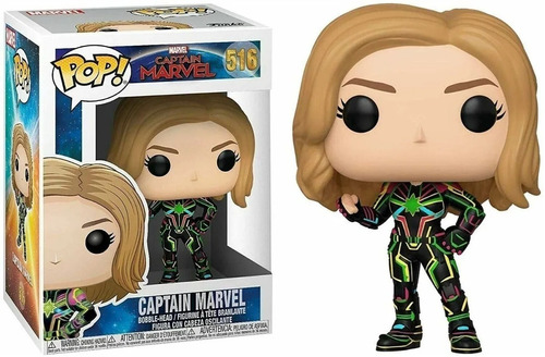 Funko Pop Marvel Captain Marvel With Neon Suit