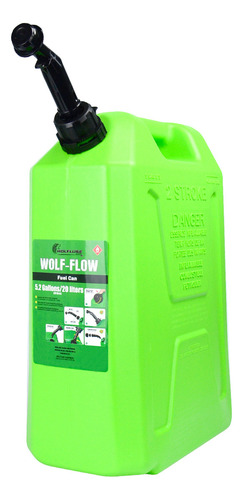 Galão De Gasolina Combustível Álcool 20 Litros Com Bico Wolflube