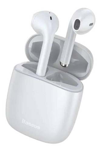 Auriculares Baseus in ear inalámbricos Bluetooth  Encok W04  blanco