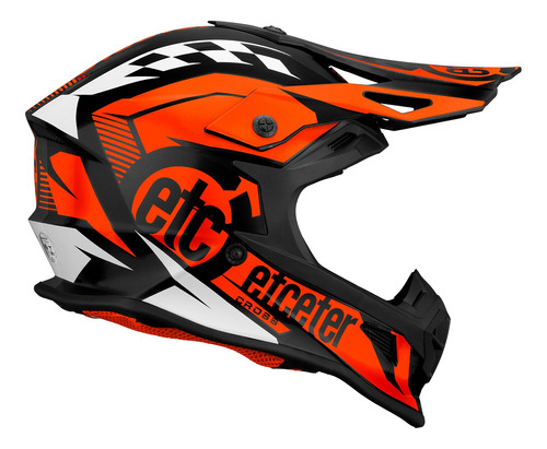 Capacete Etceter Fast Off Road Motocross Brilhante Promoção