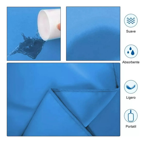 Toalla Deportiva De Microfibra De Secado Rápido+diadema 4pcs