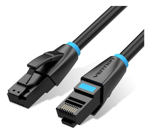 Cable de red Vention Cat6 Certificado - 1 metro - Premium Patch cord - UTP Rj45 Ethernet 1gbps - 250 Mhz - cobre - Pc - Notebook - servidores - Negro - IBKBF