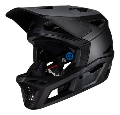 Casco Mtb Gravity 4.0 V23 Leatt Colección 2023 Color Negro Talla M