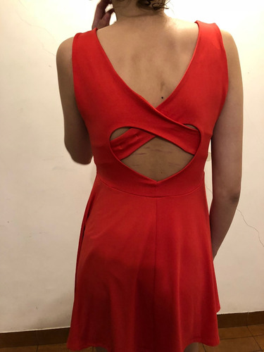 Vestido Muaa Rojo Microfibra Talle Xl