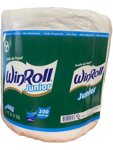 Toalla De Papel Winroll Junior 100mt - 2 Rollos 