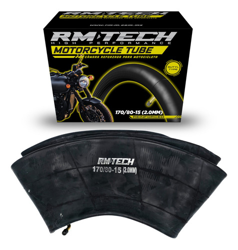 Camara De Butilo Rmtech 170/80-15 2.00mm Heavy Duty