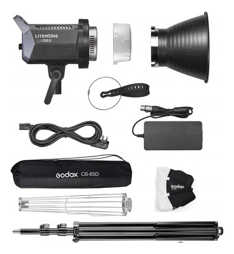 Kit Luz Led Godox Litemons La150bi Softbox Lanterna E Tripé Cor Da Estrutura Cinza-escuro Cor Da Luz Quente E Fria 127/220v