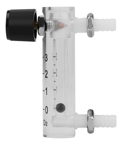 Caudalímetro Lzq-2 Medidor De Flujo 0-3lpm Con Válvula De Co