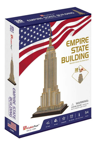 Cubic fun rompecabeza 3d edificio empire state New york 54 p