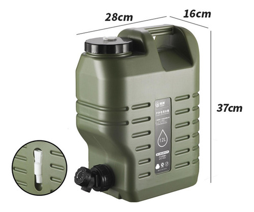 Recipiente De Agua Con Espiga Cubo De Agua De 12l