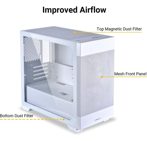 Case De Pc Blanca Micro Atx De Lian Li Li High Atx, Caja De
