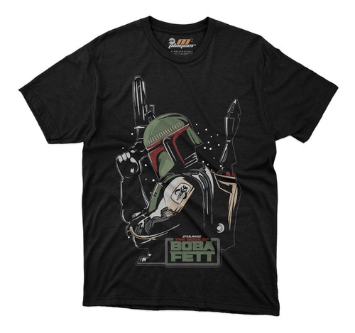 Playera Boba Fett Star Wars Mandalorian Sketch Jedi