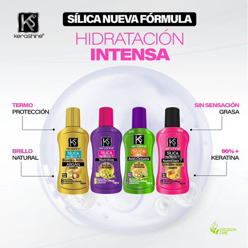 Sílica Gotas Kerashine Uva Gotas De Seda 120 Ml