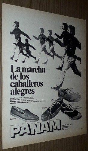 P27 Clipping Antigua Publicidad Zapatillas Panam Año 1969 (Usado)