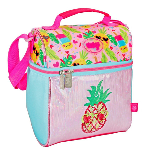 Lonchera Escolar Iridiscente Piña Wilys Kids Modelo: Wt313