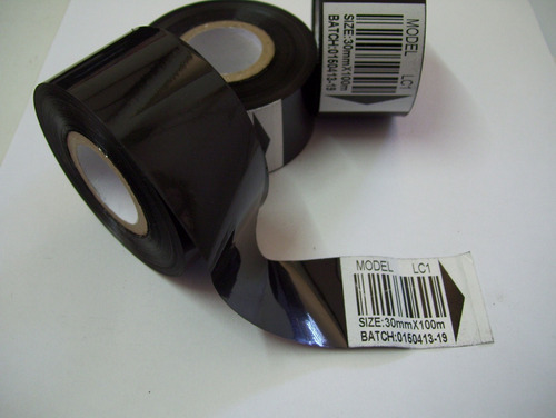 Imagen 2 de 3 de Tinta En Rollo Ribbon Negro, Para Fechadores 30mm X 122mt.