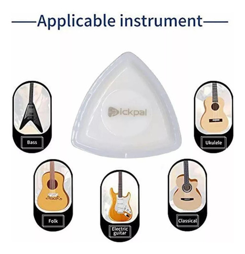 3 Palhetas De Guitarra Led Triangulares