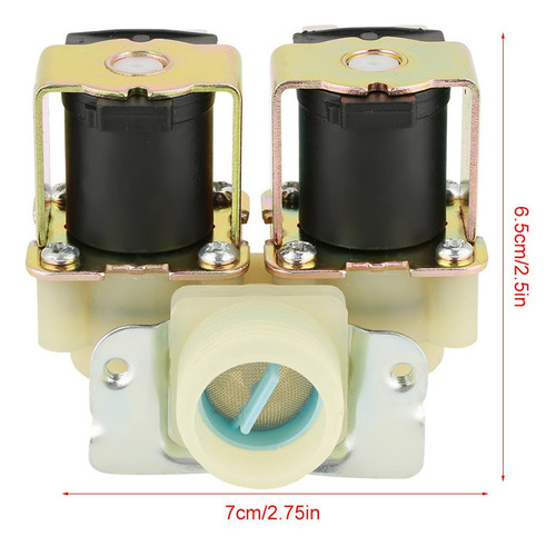 Válvula Solenóide De Máquina De Lavar Roupa Dn20 G3/4 Dc 12v