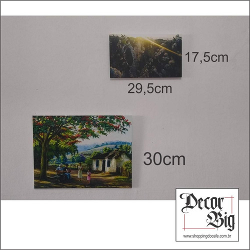 Quadros Decorativos Médio 40cm X 30cm Paisagem, Sítio