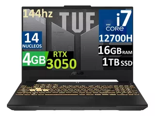 Asus Tuf A17 Ci7-12700h 14nucleos 16gb 1tb Ssd Rtx3050ti 4gb