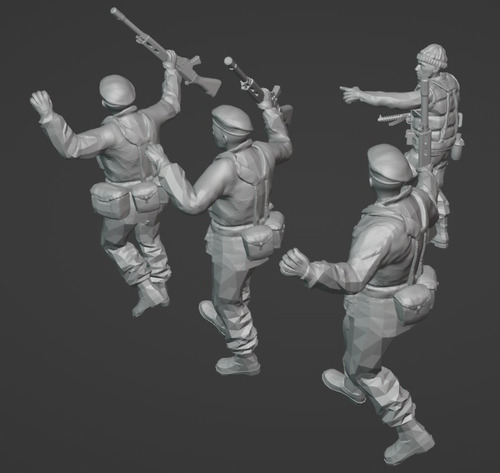Figuras Malvinas 1/72 Impresas En 3d
