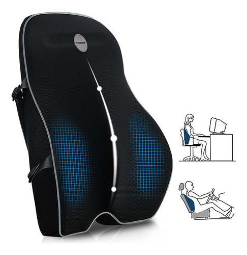 Almohada De Soporte Lumbar Villsure, Cojín De Espuma Viscoe