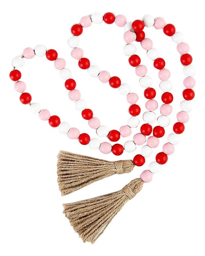 Guirnalda De Abalorios De Madera Con Borla Para El Día De Sa