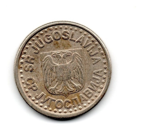 Yugoslavia Moneda 1 Novi Dinar Año 1996 Km#168