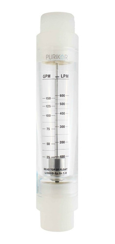 Flujómetro Rotametro 2 PuLG Para Agua Y Aire 25-150 Gpm, Lpm