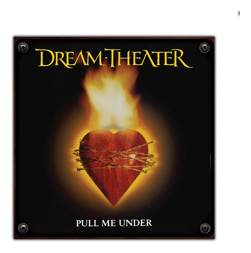 #96 - Cuadro Decorativo Vintage / Dream Theater No Chapa
