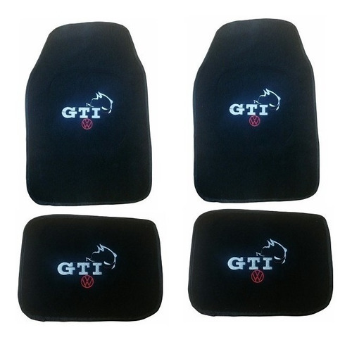 Kit 4 Tapetes Alfombra Bordados Golf Gti 2011