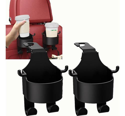 Para 2 En 1 Porta Vasos Automovil,gancho Para Asiento De