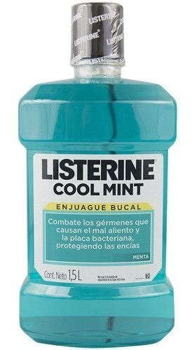 Listerine Menta Cool Mint 1500ml Enjuague Bucal Gigante!