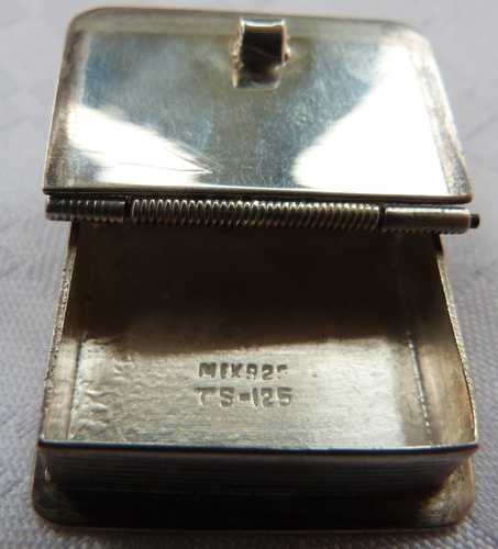 Monijor62-antiguo Coleccion Pastillero Librito Plata 925 (Usado)